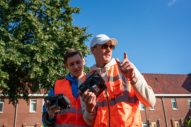 Timo en alex drone inspectie